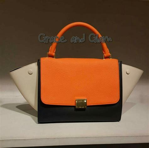 celine mini trapeze bag tricolor|Celine Mini Tricolor Trapeze .